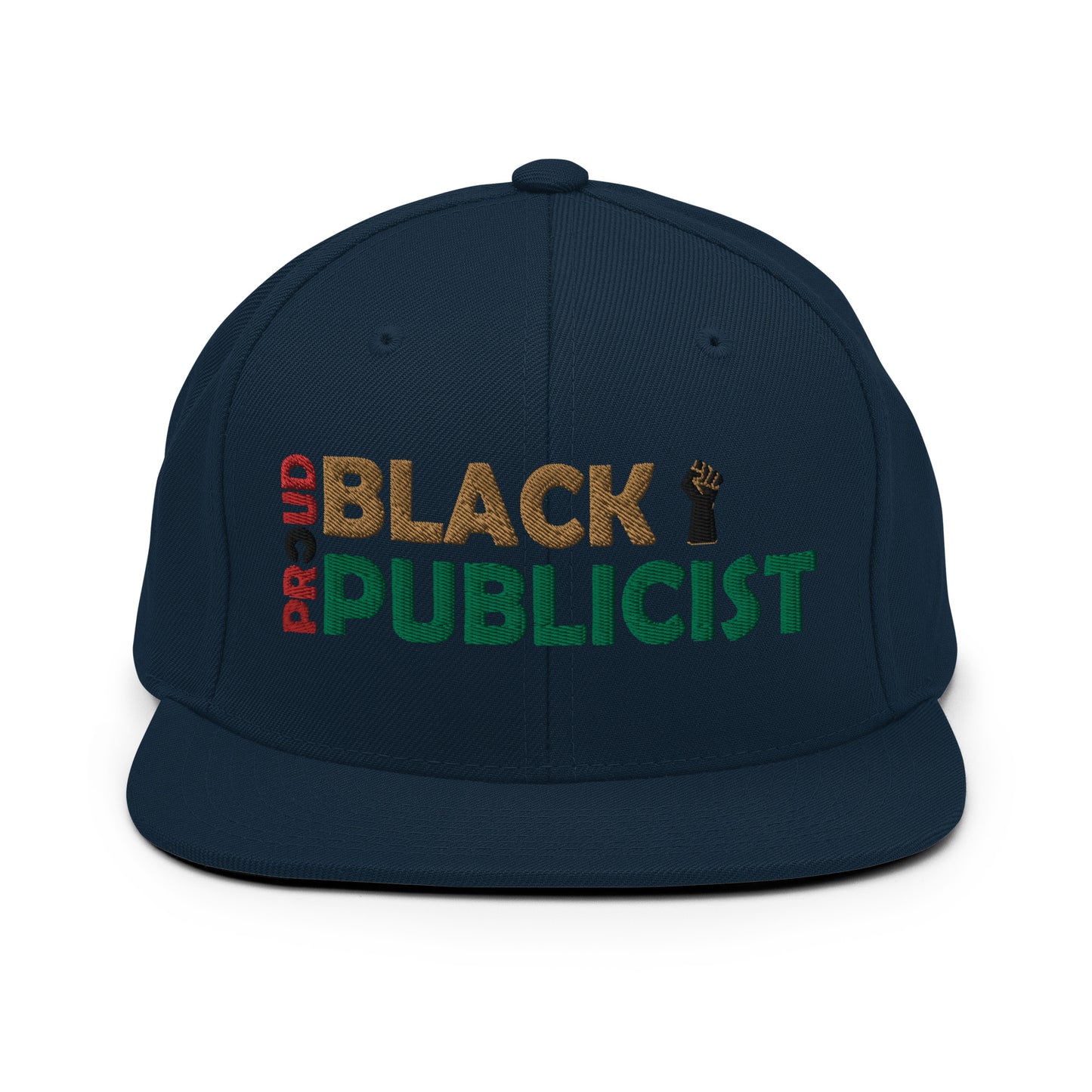 PROUD BLACK PUBLICIST Printed Snapback Hat