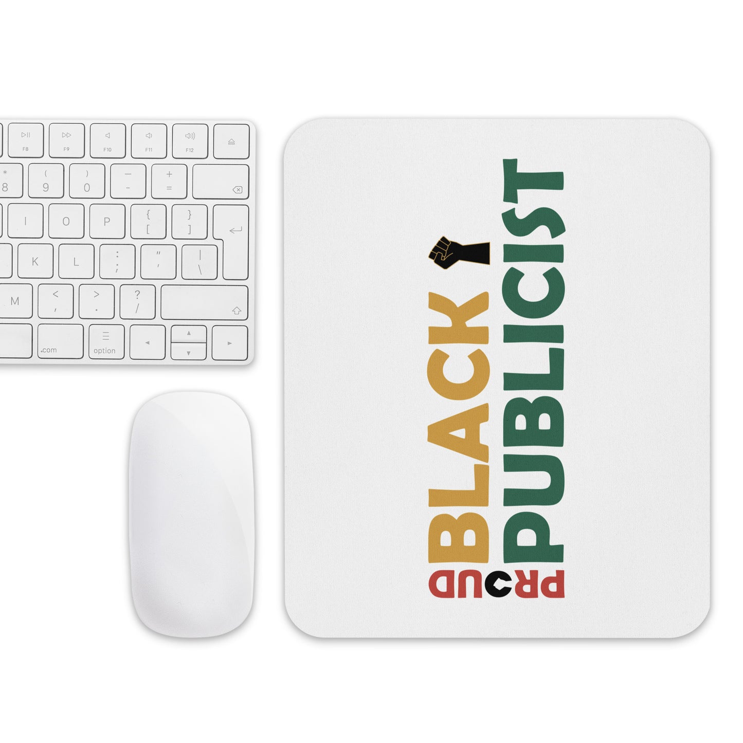Proud Black Printed Mouse pad