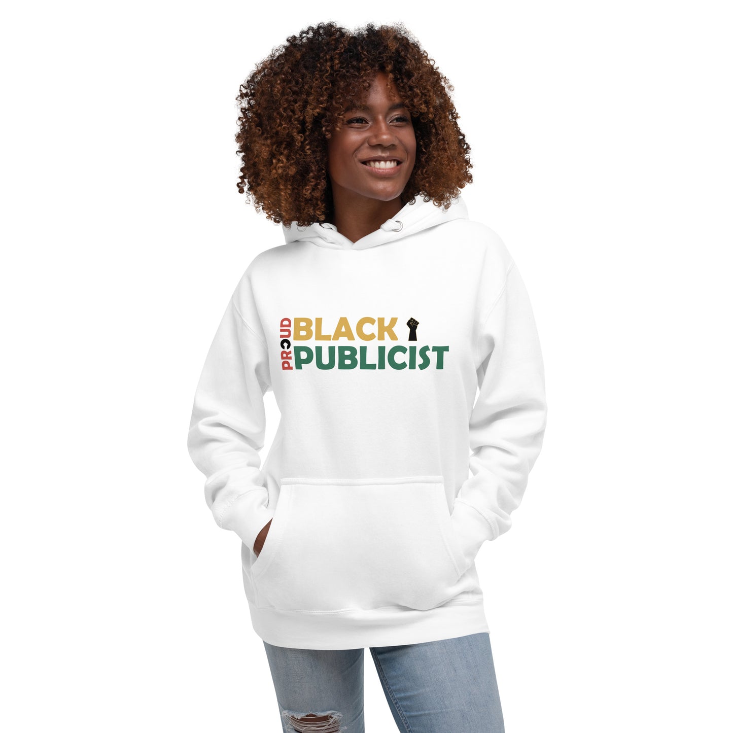 Proud Black Publicist Printed Unisex Hoodie