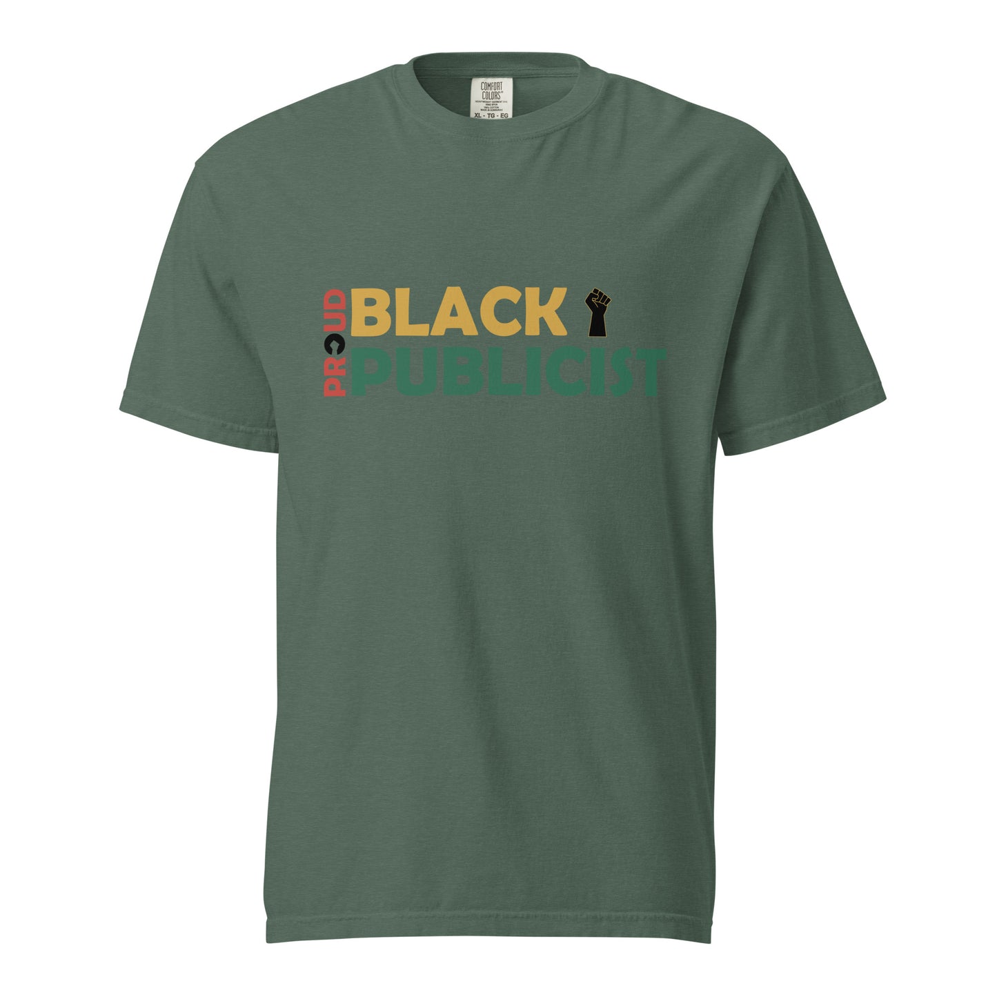 Proud Black Publicist Printed Unisex garment-dyed heavyweight t-shirt
