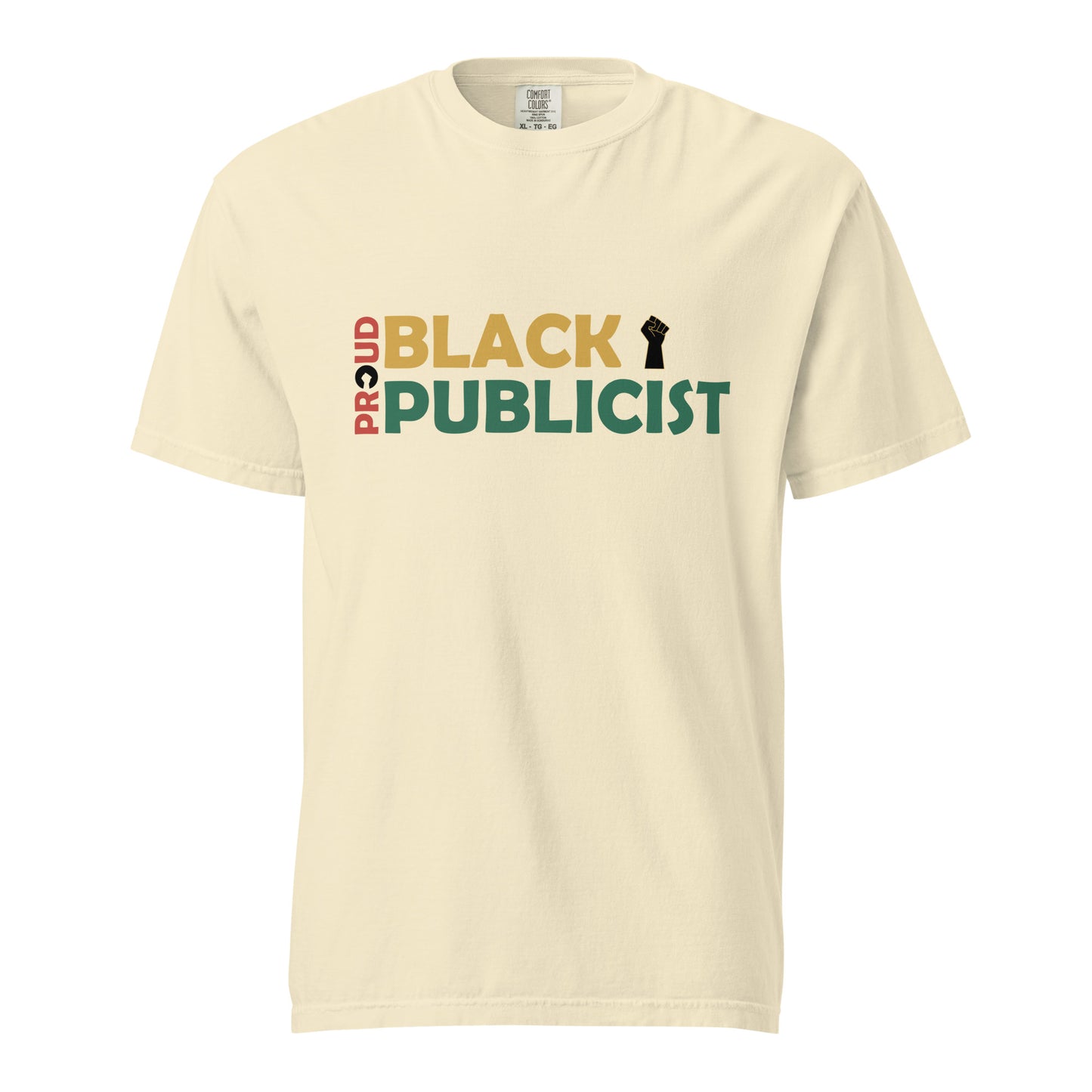 Proud Black Publicist Printed Unisex garment-dyed heavyweight t-shirt