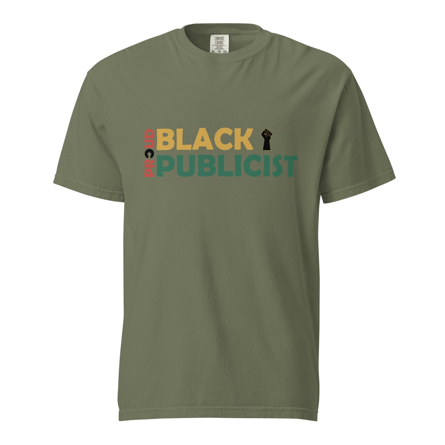 Proud Black Publicist Printed Unisex garment-dyed heavyweight t-shirt