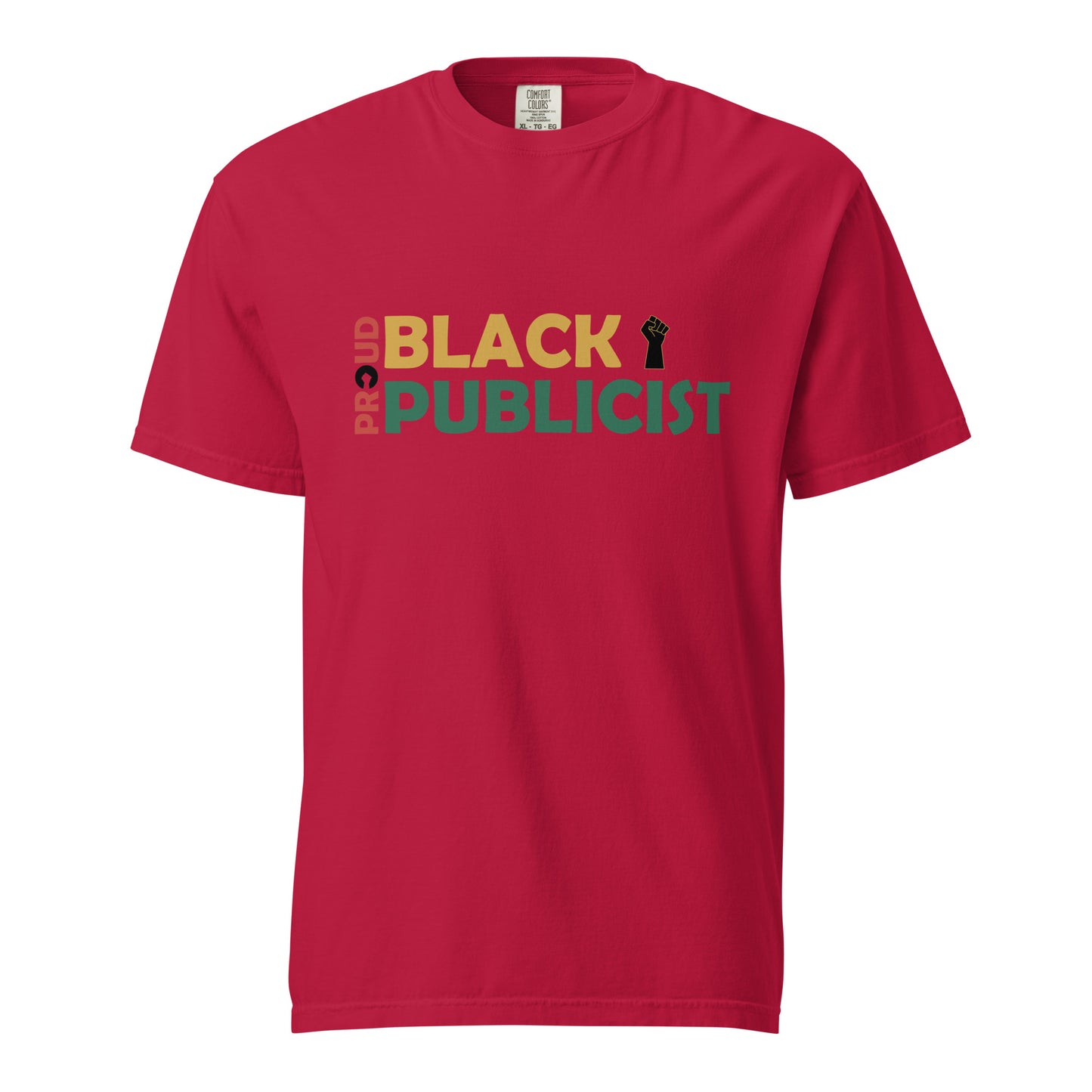 Proud Black Publicist Printed Unisex garment-dyed heavyweight t-shirt