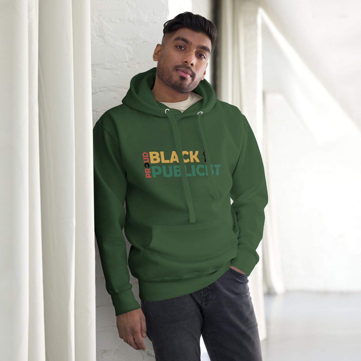 Proud Black Publicist Printed Unisex Hoodie