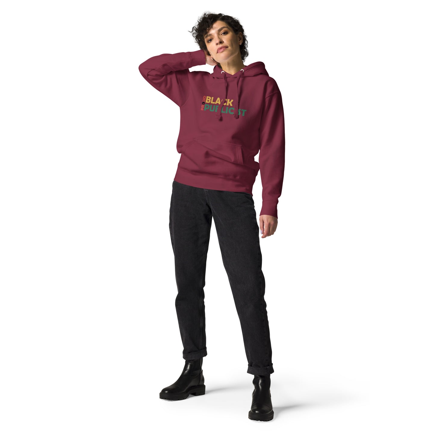 Proud Black Publicist Printed Unisex Hoodie