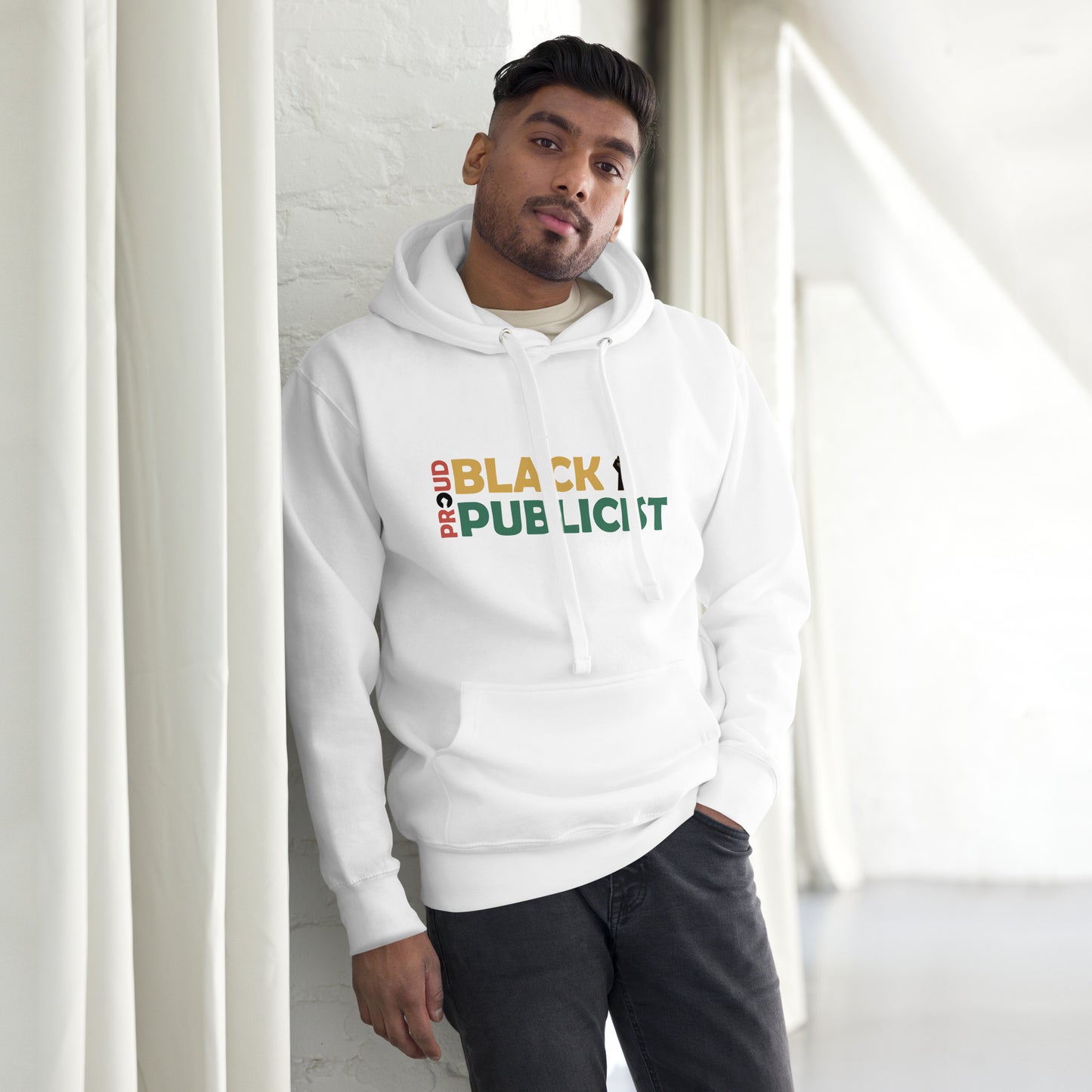Proud Black Publicist Printed Unisex Hoodie