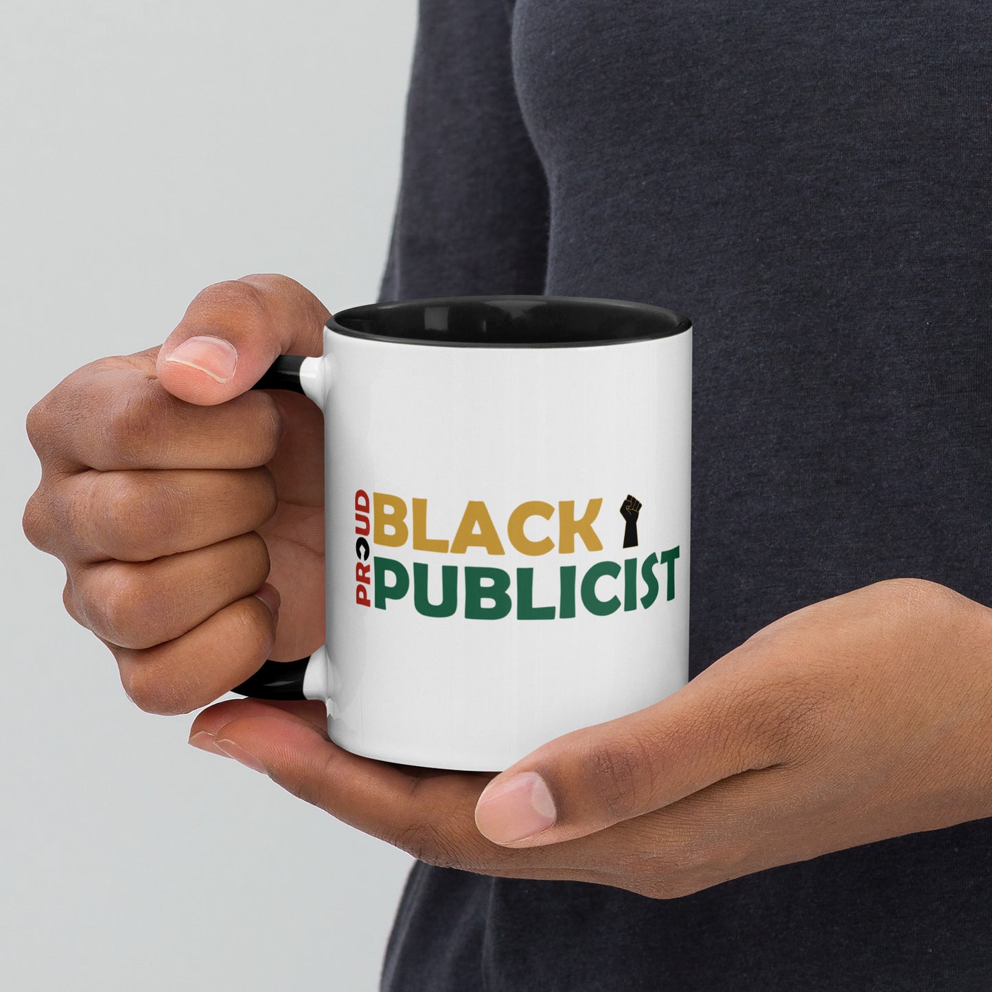 Proud Black Publicist Printed Mug with Color Inside