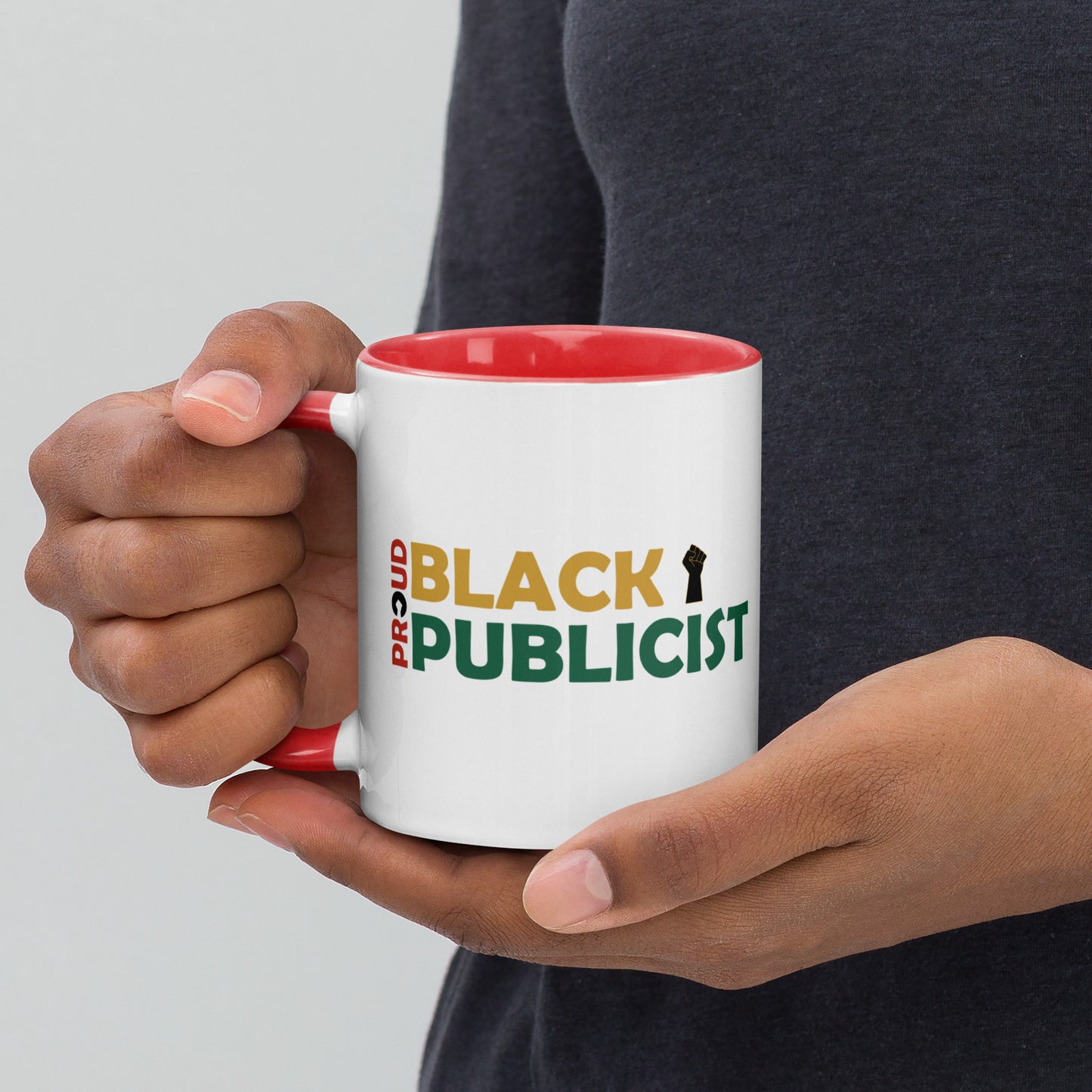 Proud Black Publicist Printed Mug with Color Inside